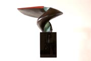 fotodocument Bronzen beeld Red power